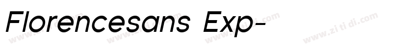 Florencesans Exp字体转换
